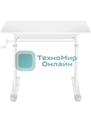 Стол офисный Defender Legend белый, 80x60 см, в63-86 см, ручной.