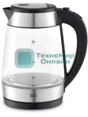 Чайник электрический BQ KT1738G черный/стальной