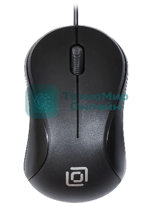 Мышь проводная Oklick 115S черный, 1200 dpi, USB, кнопки - 3