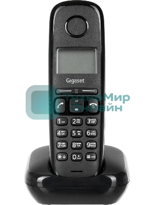 Радиотелефон Dect Gigaset A170 DUO черный (труб. в компл.:2шт) АОН