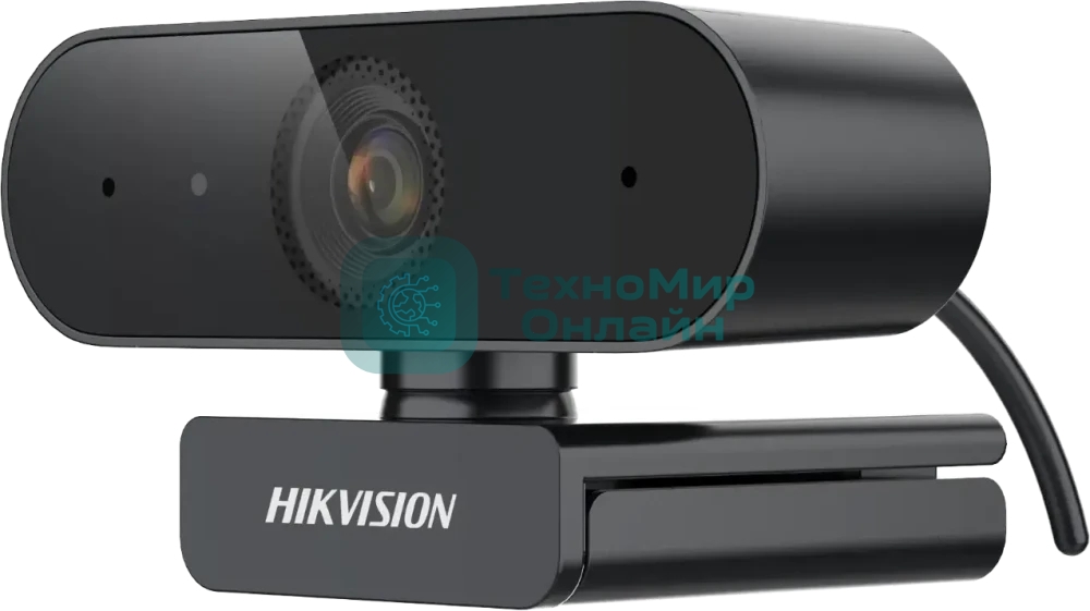 Веб-камера Hikvision DS-U04 2560x1440, 30 кадр/с, USB, микрофон, автофокус, крепление на мониторе, автоосвещение