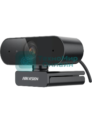 Веб-камера Hikvision DS-U04 2560x1440, 30 кадр/с, USB, микрофон, автофокус, крепление на мониторе, автоосвещение