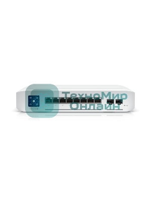 Коммутатор PoE в стойку Ubiquiti UniFi Switch Enterprise 8 PoE USW-Enterprise-8-PoE 8х 2.5G RJ45, 2х 10G SFP+, раздача 120 Вт