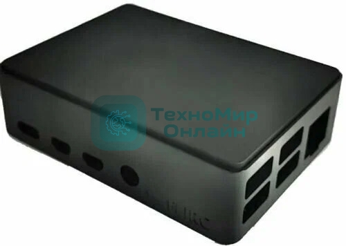 Корпус Black Edition, Aluminum Case, Raspberry Pi 4B, black(FLIRC)