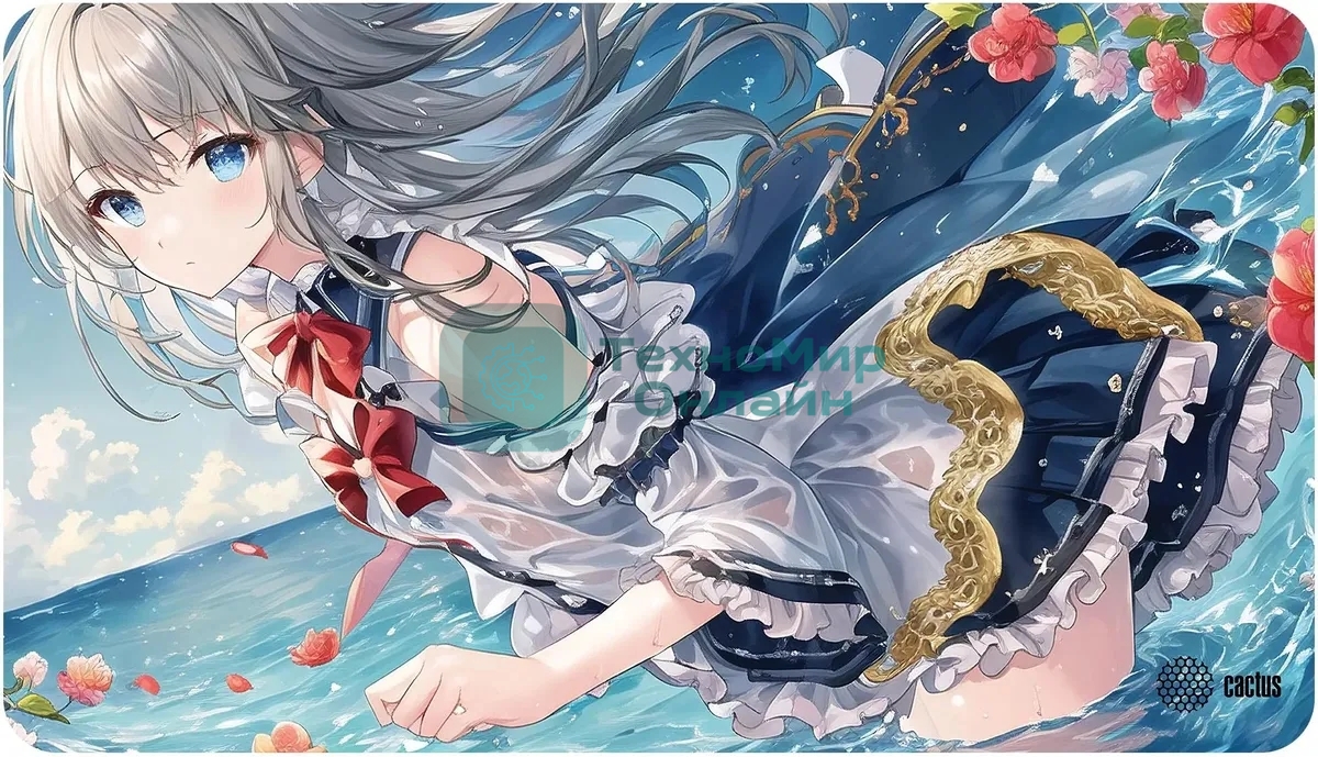 Коврик для мыши Cactus Anime flowers 700x400x3мм