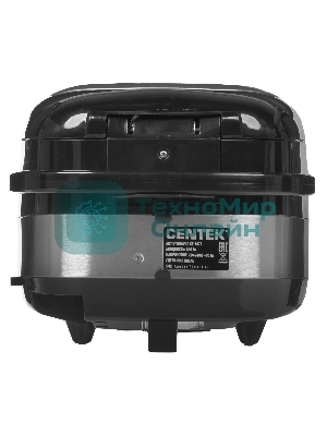 Мультиварка Centek CT-1472 Ceramic черный/сталь, 860 Вт, 5.0 л, LED, 21 программа