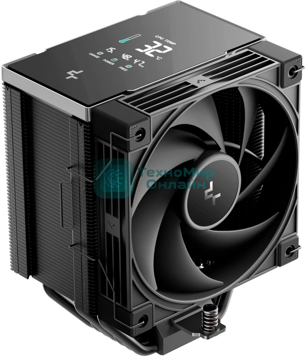 Устройство охлаждения(кулер) Deepcool AK700 Digital NYX Soc-AM5/AM4/1200/1700/1851 черный 4-pin 21-36dB Al+Cu LCD 280W 1252gr Ret (R-AK700-BKNNMN-GJD-1)