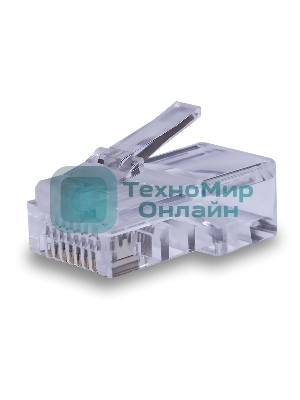 Коннектор Suprlan 10-0209, UTP cat.5e, RJ45, серый (упак.: 100 шт)