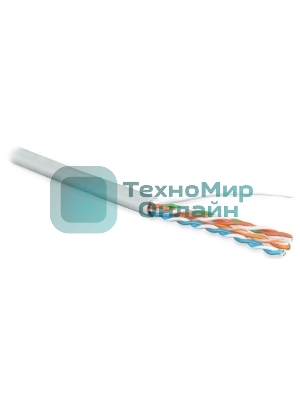 Кабель информационный Hyperline UUTP4R-C5E-S24-IN-LSZH-GY-305 cat.5e UTP 4 пары 24AWG LSZH внутренний 305м серый