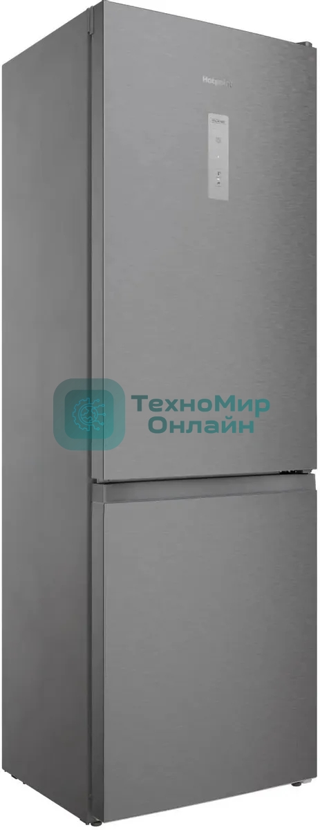 Холодильник Hotpoint HT 5180 MX нержавеющая сталь/серебристый двухкамерный 220/78 л морозилка снизу, No Frost