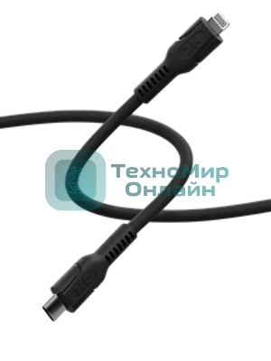 Кабель MORE CHOICE (4620202553690) K65ia 2м USB 3.0A PD 27W для Lightning ng 8-pin 2 м, черный