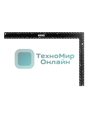 Угольник Denzel 400 х 600 мм, алюминиевый, лазерная гравировка