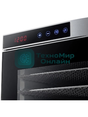 Сушилка для овощей и фруктов Kitfort КТ-1910 10под. 1000 Вт, нержавеющая сталь