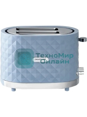 Тостер Galaxy Line GL 2912, серый, пластик, 1200 Вт