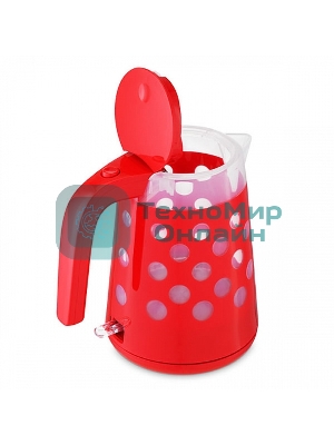 Чайник электрический BQ KT1713P Red. Мощность:2200 Вт, Объем 1,7л, LED подсветка