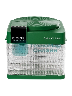 Сушилка для овощей и фруктов Galaxy Line GL 2630, зеленый, с электронным управлением, 450 Вт