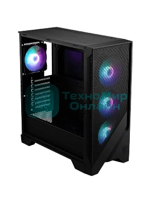Корпус MSI MAG FORGE 320R Airflow, Midi-Tower, чёрный, 4 x 120 мм