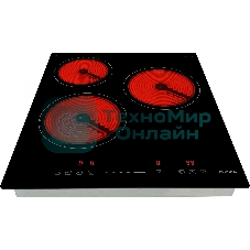 Варочная поверхность Hyundai HHE 4554 BG, черный