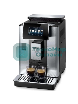 Кофемашина DeLonghi ECAM 610.75.MB металлик/черный, исп. кофе - зерновой/молотый, 2.2 л, 1450 Вт, 19 Бар