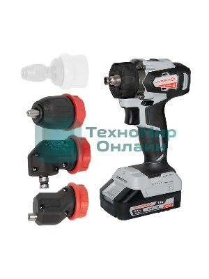 Дрель-шуруповерт ИНТЕРСКОЛ ДА-13/18ВК, 18 В, 2 Ач, 50 Нм, бесщеточный