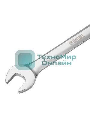 Ключ комбинированный Denzel, с трещеткой, 17 мм