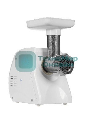 Мясорубка электрическая Ротор Альфа ЭМШ 35/250-1 белый, 1500 Вт, 0.6 кг/мин, защита от перегрузки, насадки - 2