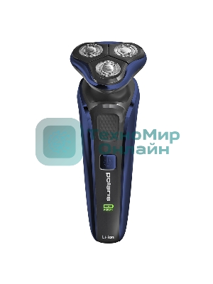 Электробритва PMR 0309RC wet&dry PRO 5 blades+ электрическая (Polaris), Черный/синий хром