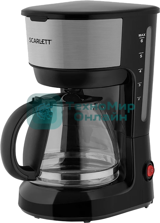 Кофеварка капельная Scarlett SC-CM33012 черный, исп. кофе - молотый, 0.6 л, 600 Вт.