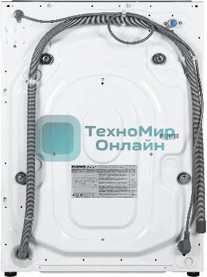 Встраиваемая стиральная машина HOMSair WMB1486WH белый, загрузка фронтальная 8 кг, 6 кг - сушка, 1400 об/мин, класс: A