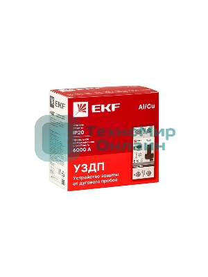 Устройство защиты от дугового пробоя EKF PROxima (УЗДП) 1P+N C 63А 6кА с авт. выкл. afdd-2-63C-pro
