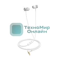Проводные наушники Havit Wired earphone белый, внутриканальные, Jack 3.5 мм, встроенный микрофон