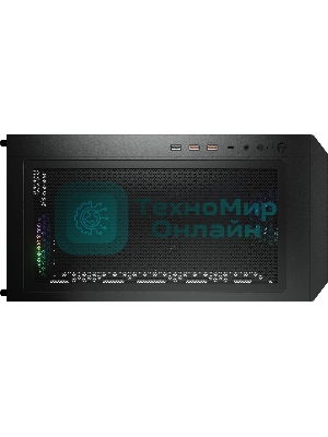 Компьютерный корпус Cougar Airface Pro RGb Black 4x120MM ARGb FAN, ARGb FAN HUB, БЕЗ БП, черный, E-ATX