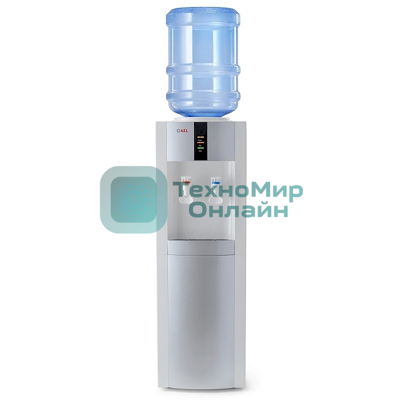 Кулер для воды AEL LC-AEL-47, верхняя загрузка, нагрев 90 °С, охлаждение 10 °С, белый/серебристый