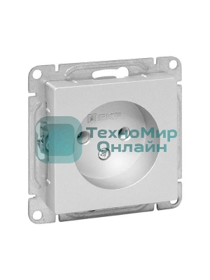 Розетка EKF UP1-SOA-100 СП Эпика 16А без заземл. без шторок механизм алюм.