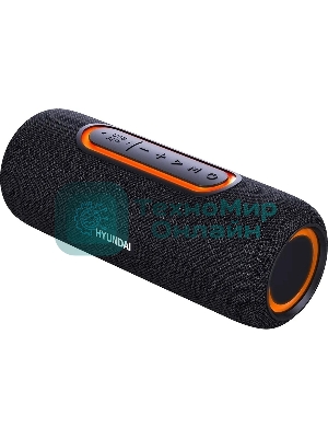 Колонка портативная Hyundai H-PS1021 черный/черный 25 Вт 1.0 BT 10м 1500mAh