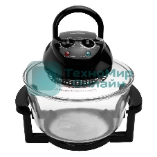 Аэрогриль RAGEX R201-000 черный, 1400 Вт, 12 л, механическое управление, 5 программ