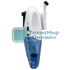 Пылесос ручной Clatronic AKS 828 белый/синий, 400/1400 Вт, уборка сухая, пылесборник контейнер 0.5 л