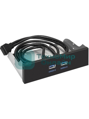Планка USB на переднюю панель ExeGate U5H-615, 5,25