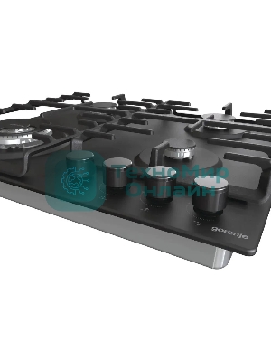 Газовая варочная панель Gorenje GW642SYB, 4 конфорки, эмалированная сталь, черный