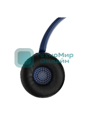 Беспроводные/проводные наушники Panasonic RB-HF630BG-A синий, накладные, Bluetooth + проводной, быстрая зарядка