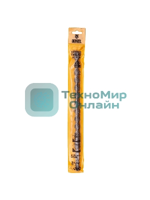 Бур по бетону Denzel двойная спираль, Cobalt W-tip, 16x310 мм, SDS PLUS