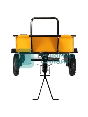 Прицеп для мотоблока Denzel TT-500, оцинк., груз. 500 кг, рег. сцепка, колеса 4.00-10, в упаковке