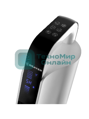 Колонный вентилятор BRAYER 4955BR , эл..упр.,пультДУ,вращение,мощ-ть 60Вт, LED дисплей, 3 скор.Таймер