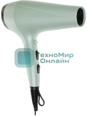 Фен Hyundai H-HDI0766 оливковый, 2200 Вт, ионизация