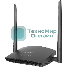 Роутер беспроводной Digma DWR-N301 N300 10/100BASE-TX черный (упак.:1шт)