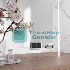 Выключатель двухклавишный проходной WERKEL (черный акрил) W1122048