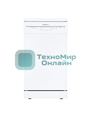 Посудомоечная машина Maunfeld MWF08S, белый, 44.8 см, 9 компл., 49 дБ, класс A+