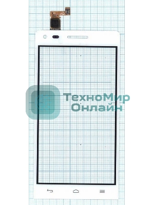 Сенсорное стекло (тачскрин) для Huawei Ascend G6, белое
