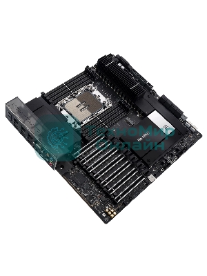 Материнская плата ASUS Pro WS W790E-SAGE SE, LGA4677, Intel W790, 8xDDR5 (ECC), 3xM.2, 2xSlimSAS, 8xSATA, 7xPCIe 5.0, 2x10Gb LAN, 1xUSB 3.2 Gen 2x2 (Type-C), 5xUSB 3.2 Gen 2 (Type-A + Type-C), 2xUSB 2.0, 5x3.5 мм, 7.1, EATX