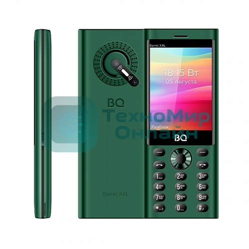 Мобильный телефон BQ 3598 Barrel XXL зеленый/черный
